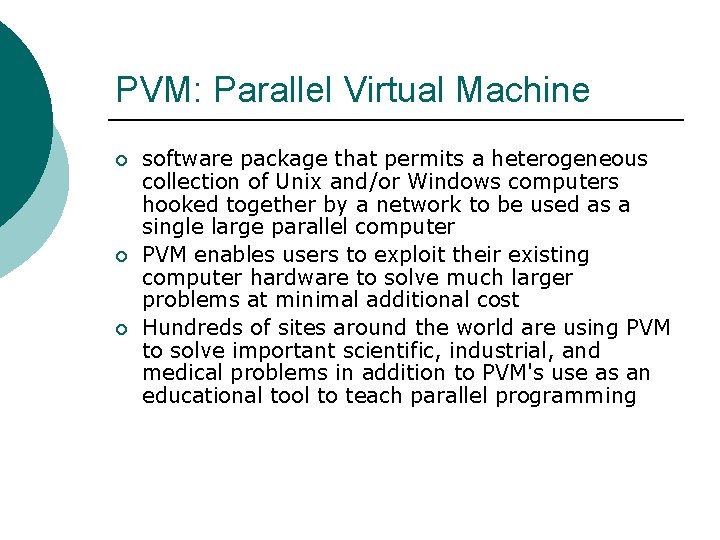 Motivation Parallel Computing and Compare 3 Parallel Computing