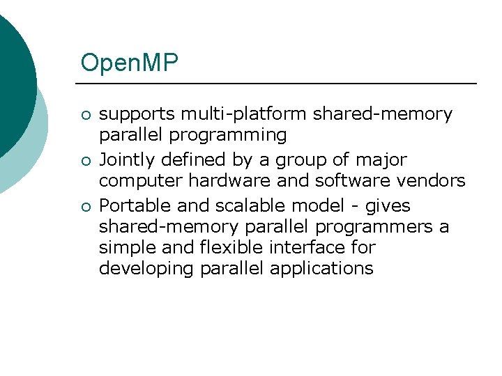 Multi Platform Parallel Motivation Parallel Computing and Compare 3 Parallel Computing