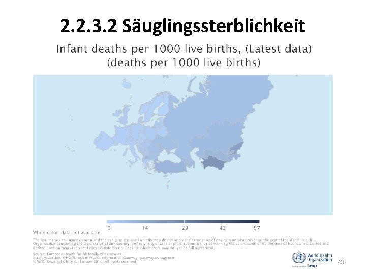 2. 2. 3. 2 Säuglingssterblichkeit 43 