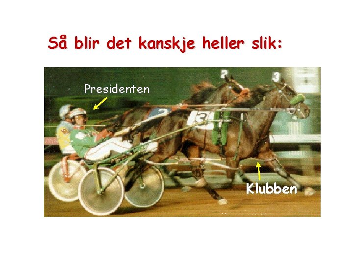 Så blir det kanskje heller slik: Presidenten Klubben 