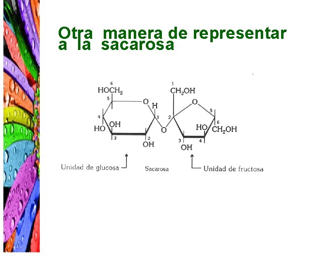 Otra manera de representar a la sacarosa 