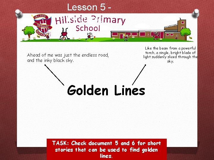 Lesson 5 Example Ahead of me was just the endless road, and the inky Lesson 5 Example Ahead of me was just the endless road, and the inky
