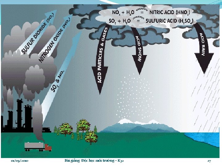 01/09/2010 Bài giảng Độc học môi trường – K 32 27 