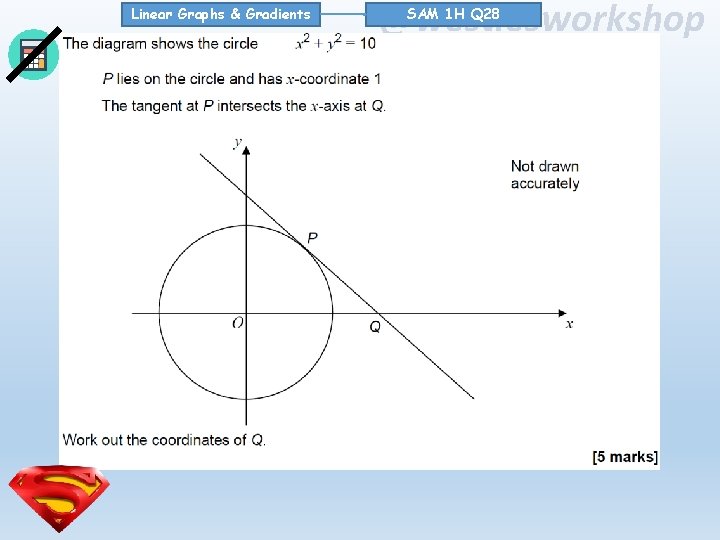 Linear Graphs & Gradients @westiesworkshop SAM 1 H Q 28 