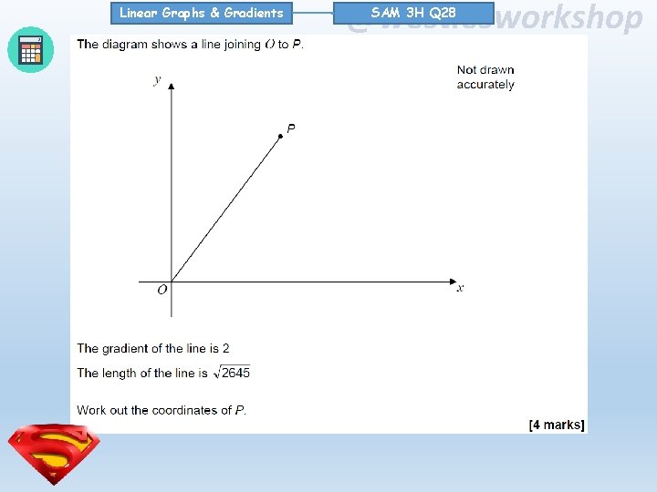 Linear Graphs & Gradients @westiesworkshop SAM 3 H Q 28 