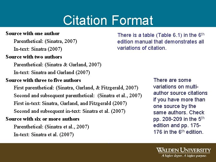 Citation Format Source with one author There is a table (Table 6. 1) in Citation Format Source with one author There is a table (Table 6. 1) in
