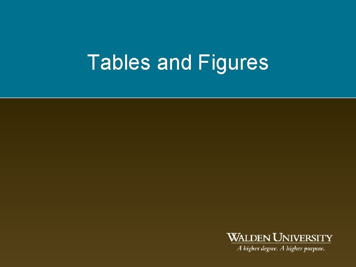 Tables and Figures Tables and Figures