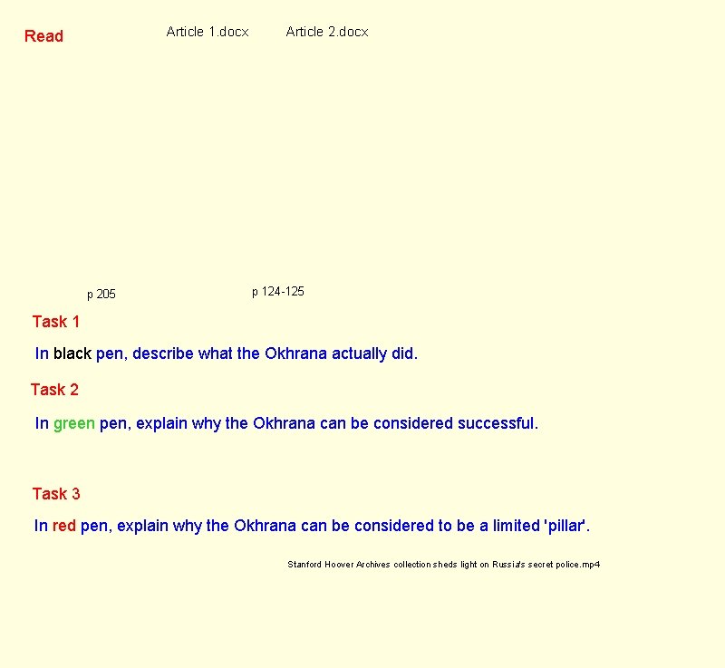Article 1. docx Read p 205 Article 2. docx p 124 -125 Task 1