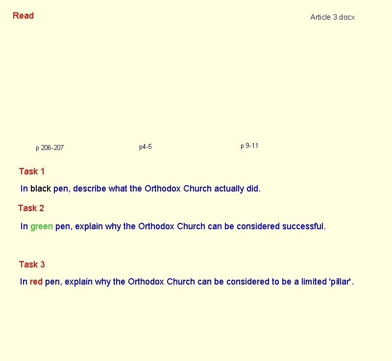 Read Article 3. docx p 206 -207 p 4 -5 p 9 -11 Task