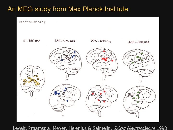 An MEG study from Max Planck Institute Levelt, Praamstra, Meyer, Helenius & Salmelin, J.