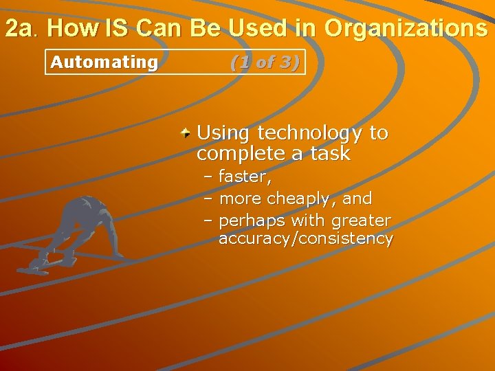 2 a. How IS Can Be Used in Organizations Automating (1 of 3) Using