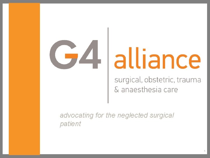 advocating for the neglected surgical patient 1 