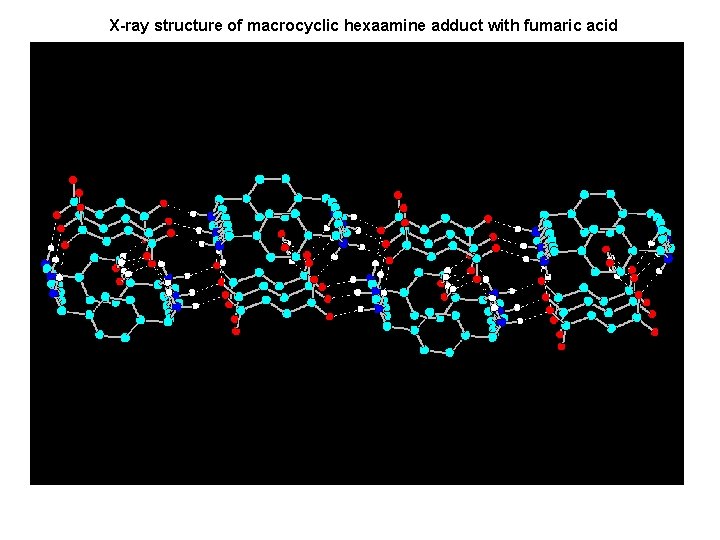 X-ray structure of macrocyclic hexaamine adduct with fumaric acid 