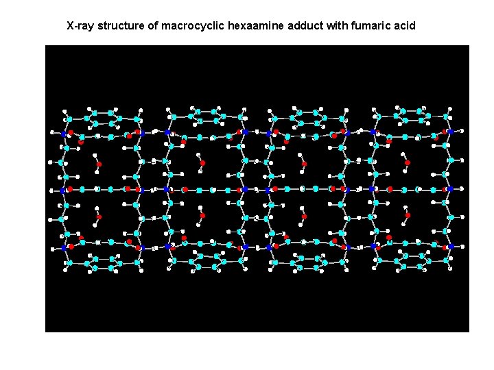 X-ray structure of macrocyclic hexaamine adduct with fumaric acid 