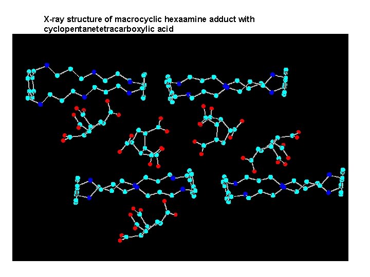 X-ray structure of macrocyclic hexaamine adduct with cyclopentanetetracarboxylic acid 