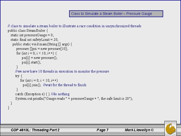 Class to Simulate a Steam Boiler – Pressure Gauge // class to simulate a