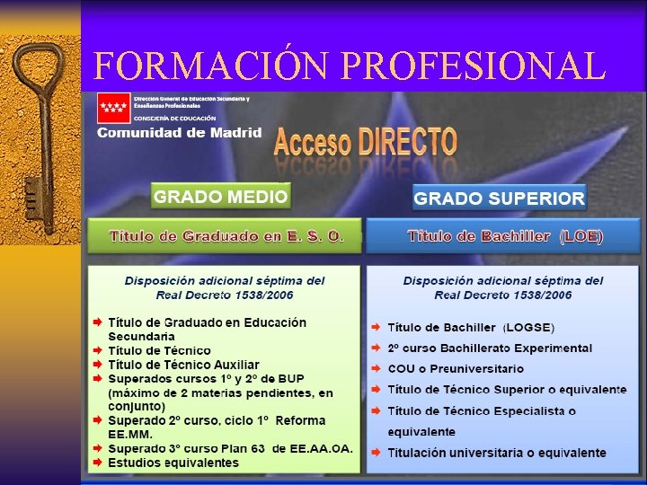 FORMACIÓN PROFESIONAL 