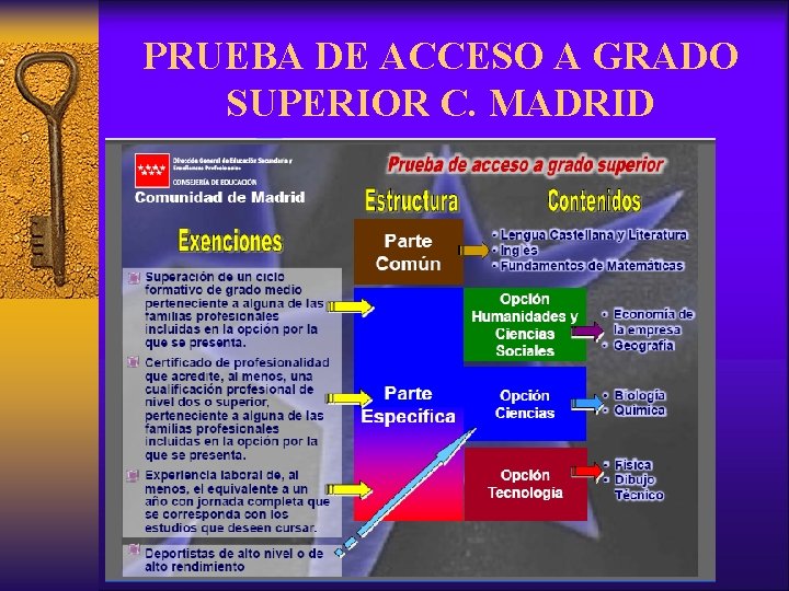 PRUEBA DE ACCESO A GRADO SUPERIOR C. MADRID 