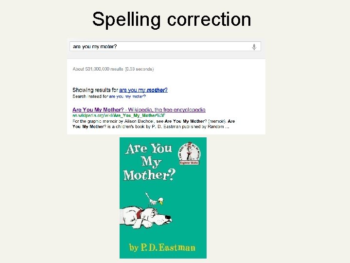 Spelling correction 