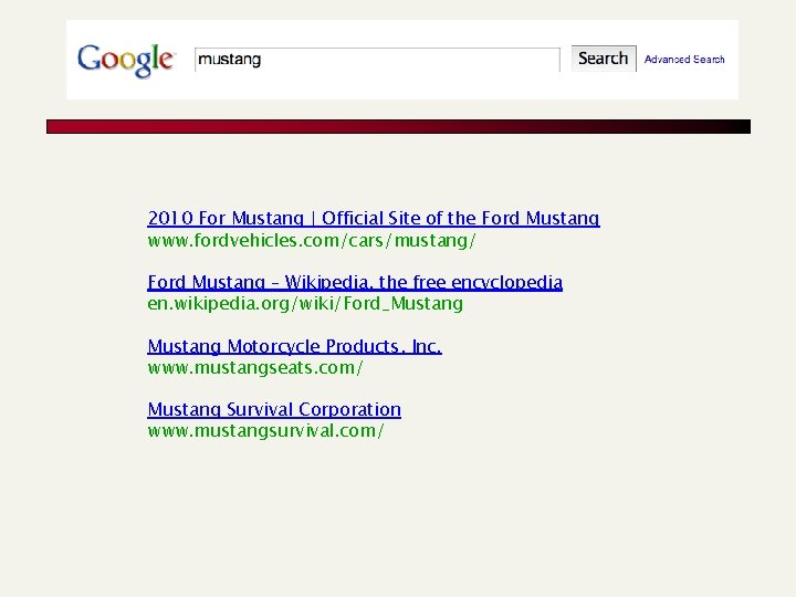 2010 For Mustang | Official Site of the Ford Mustang www. fordvehicles. com/cars/mustang/ Ford