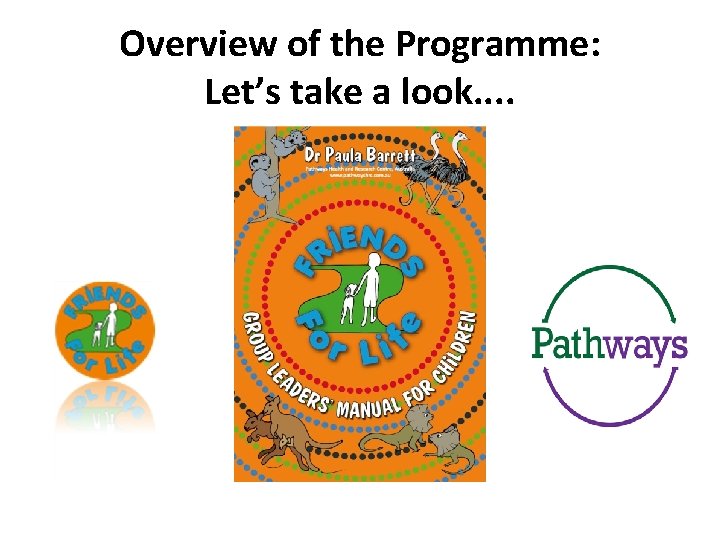 Overview of the Programme: Let’s take a look. . 
