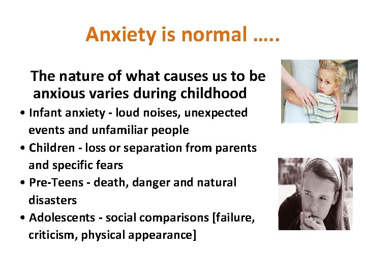 Anxiety is normal …. . The nature of what causes us to be anxious