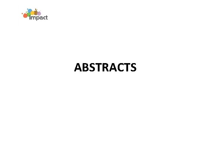 ABSTRACTS 