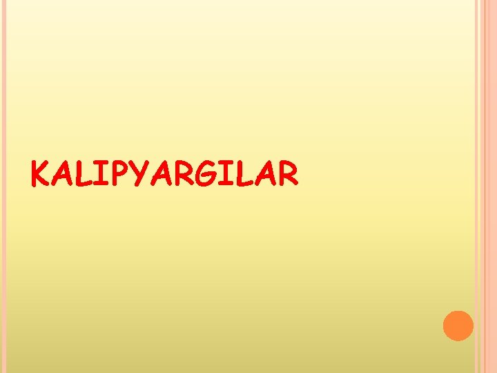 KALIPYARGILAR 