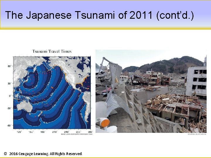 The Japanese Tsunami of 2011 (cont’d. ) © 2016 Cengage Learning. All Rights Reserved.