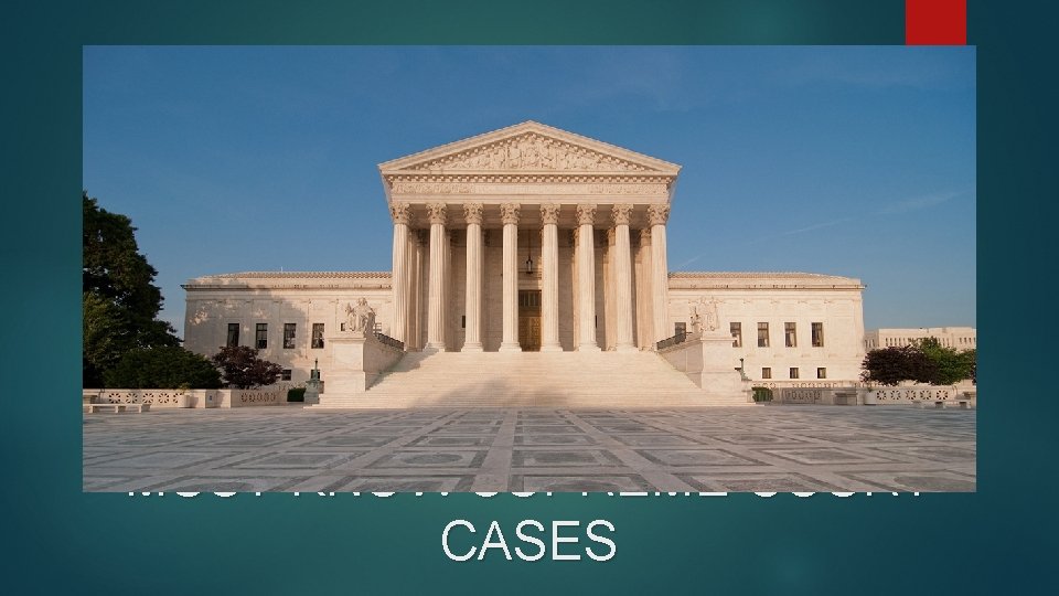 MUST KNOW SUPREME COURT CASES 
