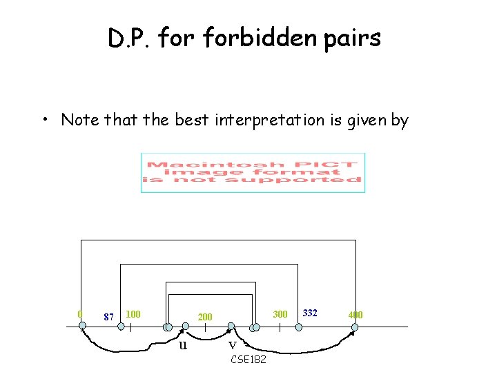 D. P. forbidden pairs • Note that the best interpretation is given by 0