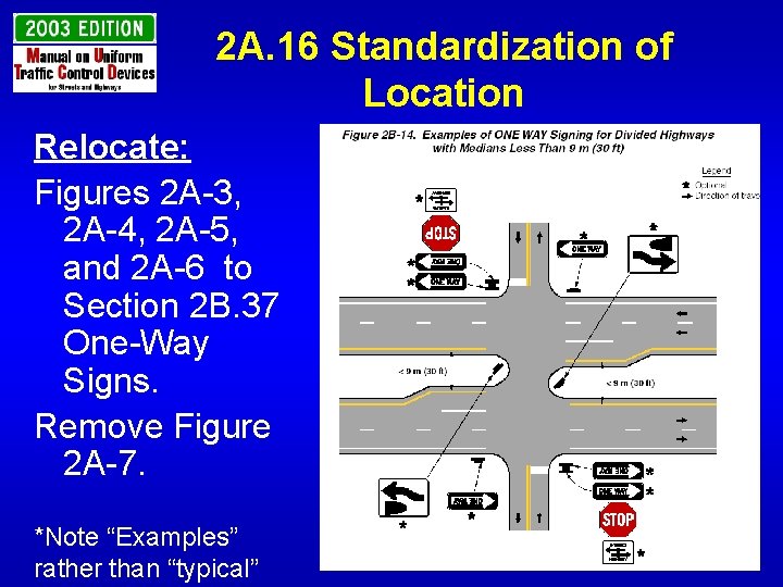 2 A. 16 Standardization of Location Relocate: Figures 2 A-3, 2 A-4, 2 A-5,