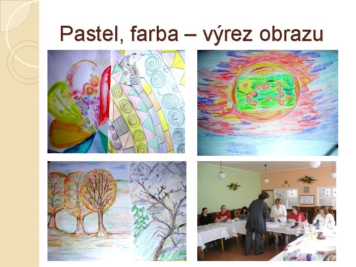 Pastel, farba – výrez obrazu 