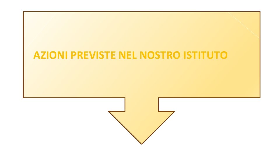 AZIONI PREVISTE NEL NOSTRO ISTITUTO 