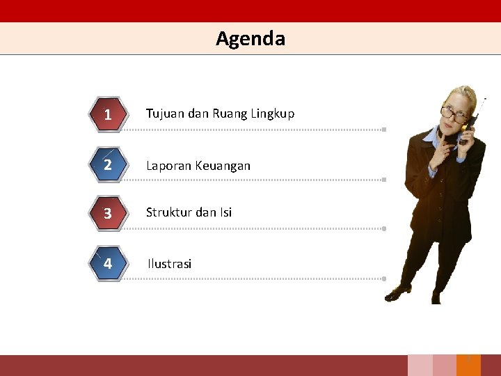 Agenda 1 Tujuan dan Ruang Lingkup 2 Laporan Keuangan 3 Struktur dan Isi 4