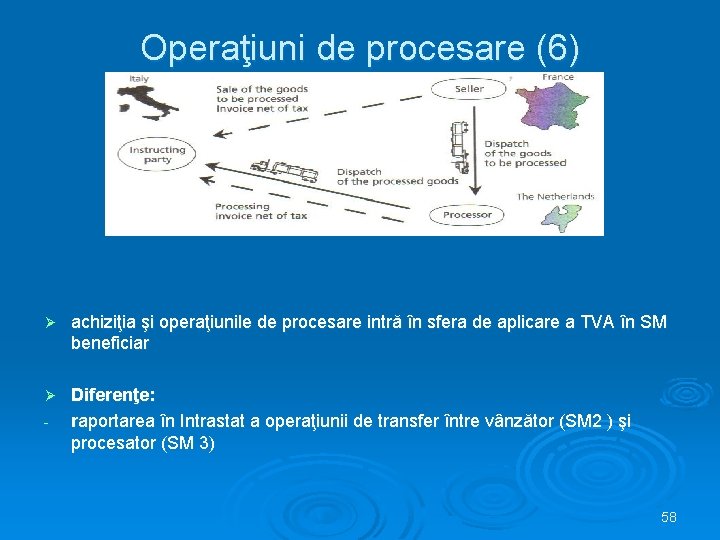 Operaţiuni de procesare (6) Ø achiziţia şi operaţiunile de procesare intră în sfera de