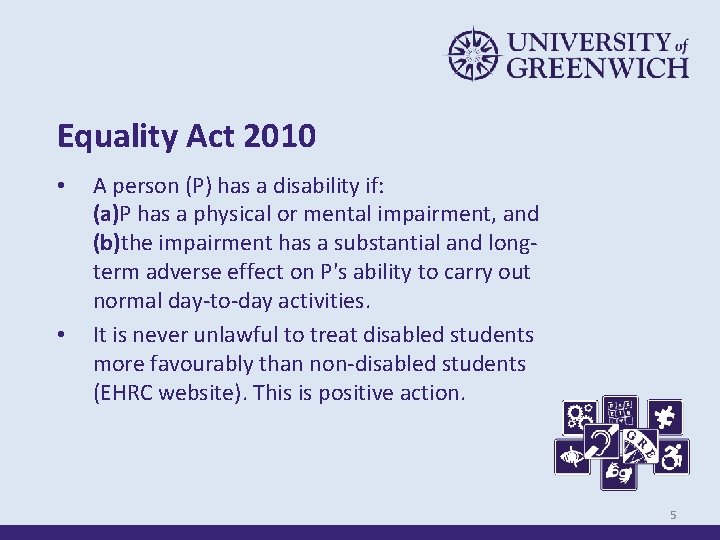 Equality Act 2010 • • A person (P) has a disability if: (a)P has