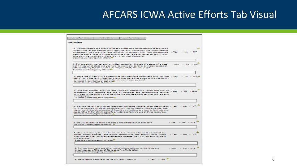 AFCARS ICWA Active Efforts Tab Visual 6 