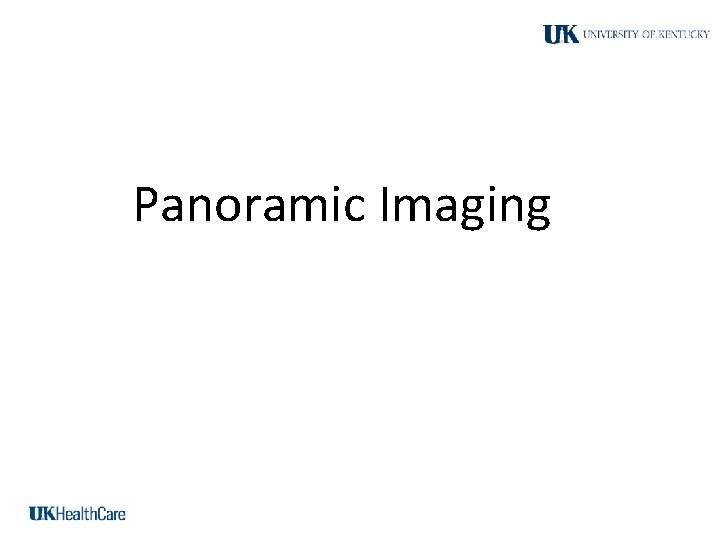 Panoramic Imaging 