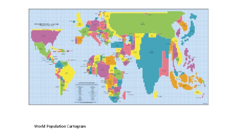 World Population Cartogram 