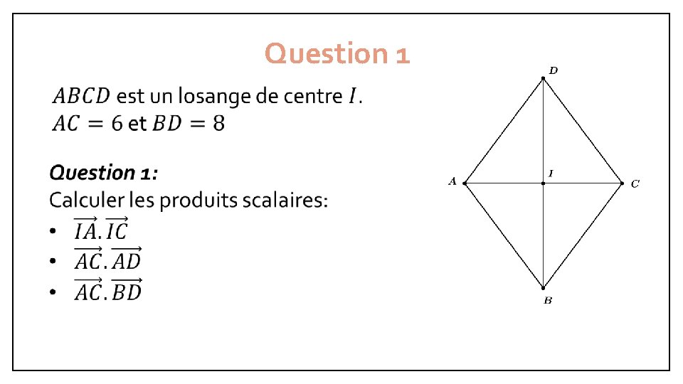 Question 1 