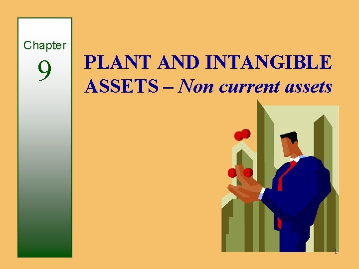 Chapter 9 PLANT AND INTANGIBLE ASSETS – Non current assets 1 