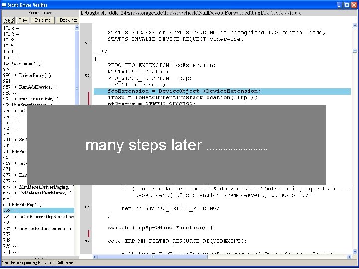 many steps later …. . . . . 