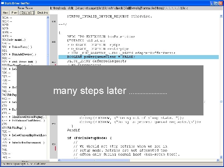 many steps later …. . . . . 