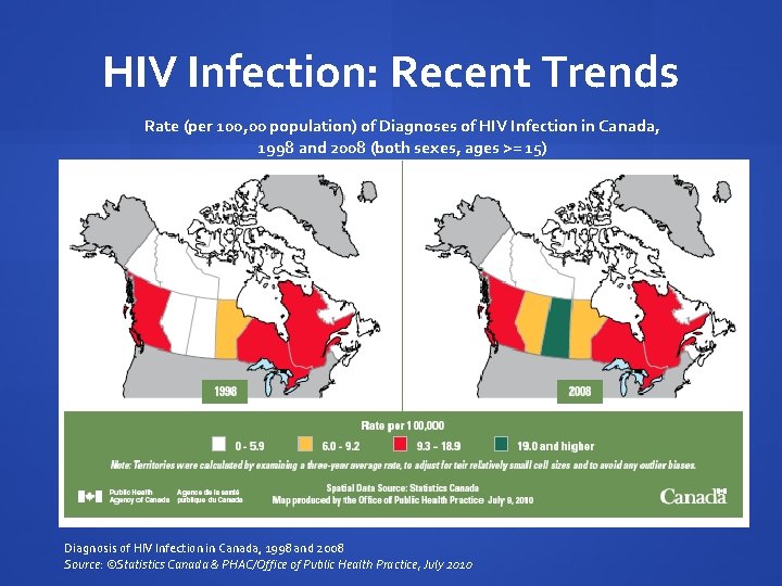 HIV Infection: Recent Trends Rate (per 100, 00 population) of Diagnoses of HIV Infection