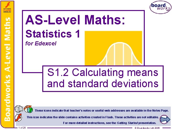 AS-Level Maths: Statistics 1 for Edexcel S 1. 2 Calculating means and standard deviations