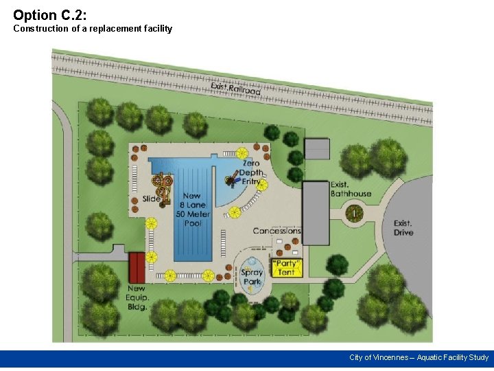 Option C. 2: Construction of a replacement facility City of Vincennes – Aquatic Facility