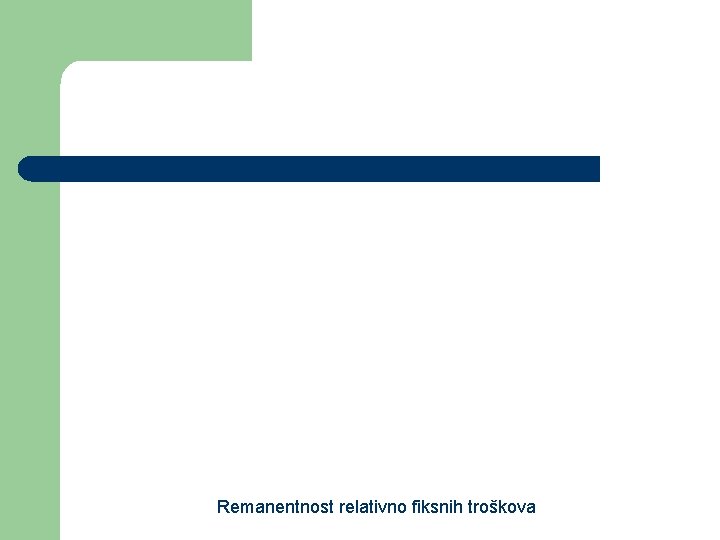 Remanentnost relativno fiksnih troškova 