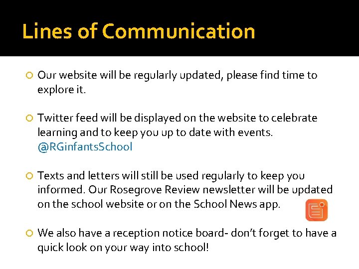 Lines of Communication Our website will be regularly updated, please find time to explore