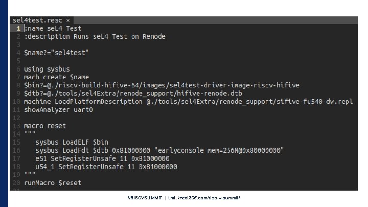 #RISCVSUMMIT | tmt. knect 365. com/risc-v-summit/ 